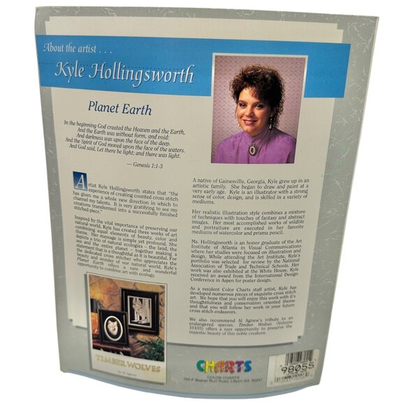 A Heavenly View Of Planet Earth Cross-Stitch Pattern Book By Kyle Hollingsworth - Picture 6 of 7